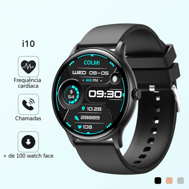 Relógio Smartwatch i10, Tela HD, iOS & Android