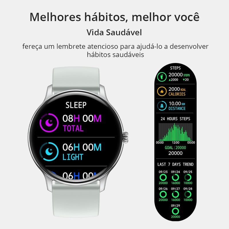 Relógio Smartwatch i10, Tela HD, iOS & Android